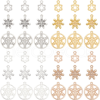 SUNNYCLUE 120Pcs 12 Styles Alloy Pendants FIND-SC0011-97-1