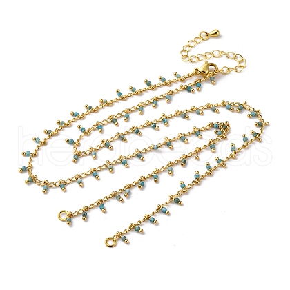 Brass Cable Chain Necklace Making KK-K337-12G-14-1