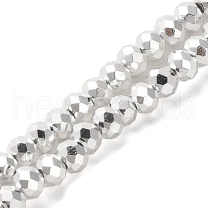 Electroplate Glass Beads Strands X-EGLA-D030-15A-06-1
