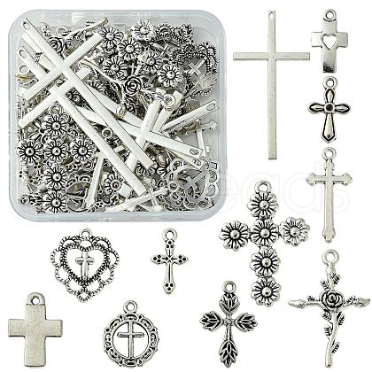 Tibetan Style Alloy Pendants TIBEP-FS0001-15-1