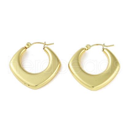 Ion Plating(IP) 304 Stainless Steel Hoop Earrings for Women STAS-I304-05G-1