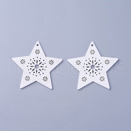 Poplar Wood Pendants WOOD-O004-13B-1