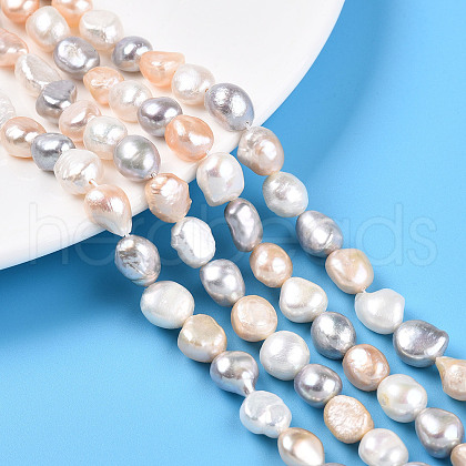 Natural Cultured Freshwater Pearl Beads Strands PEAR-N014-09A-03-1