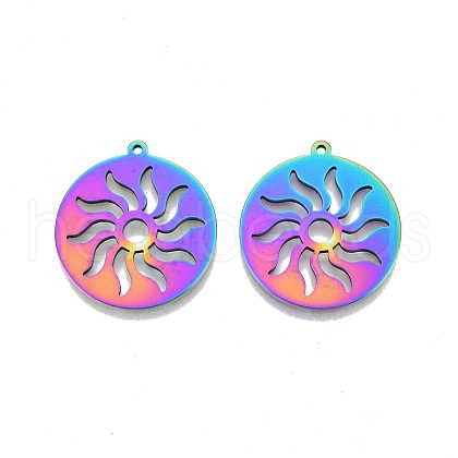 Ion Plating(IP) 201 Stainless Steel Pendants STAS-N098-109M-1