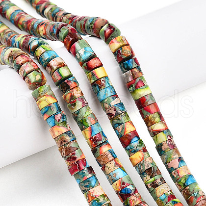 Natural Imperial Jasper Beads Strands G-N344-41C-1