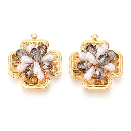 304 Stainless Steel Pendants STAS-N110-31C-G-1