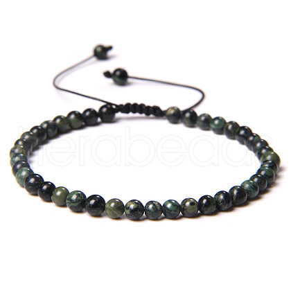 Adjustable Women's Rhyolite Jasper Beaded Bracelet CN3407-4-1