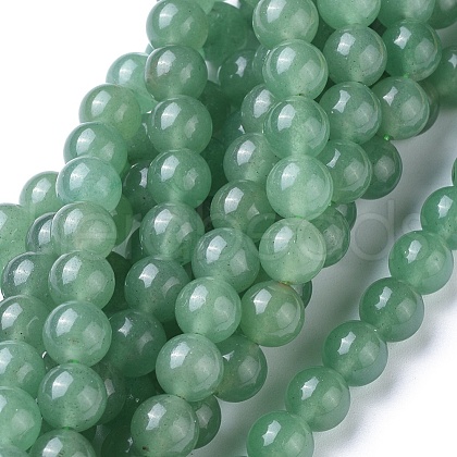 Natural Green Aventurine Beads Strands X-GSR024-1