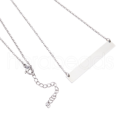 SUPERFINDINGS 8Pcs 304 Stainless Steel Pendant Necklaces NJEW-FH0001-15P-1