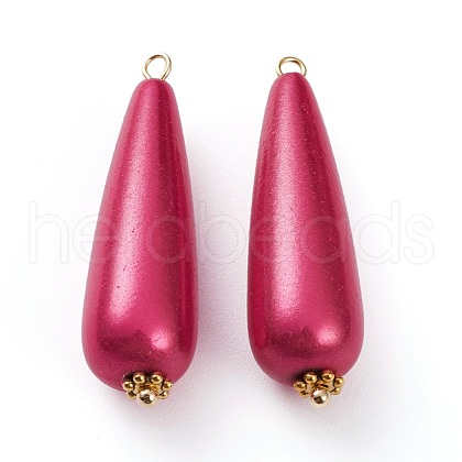 Spray Painted Acrylic Beads Pendants PALLOY-JF00604-07-1