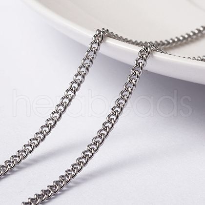 304 Stainless Steel Twisted Chains Curb Chains CHS-H007-36P-1