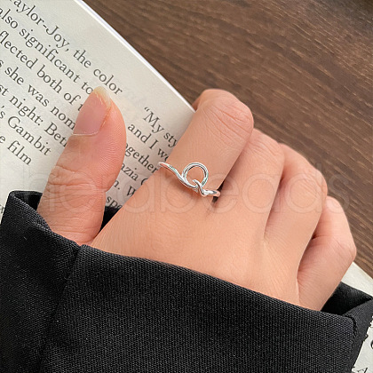 S925 Stainless Steel Cuff Rings for Women FS-WG79458-13-1