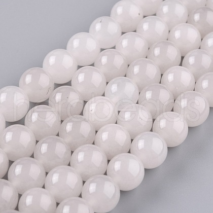 Natural White Jade Beads G-G766-C-28-1