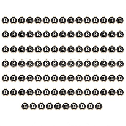Golden Plated Enamel Alloy Charms ENAM-SZ0001-26B-B-1