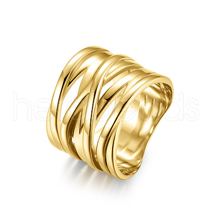 Cross 304 Stainless Steel Finger Rings FS-WG16BAC-06-1