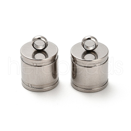 201 Stainless Steel Cord Ends STAS-S167-01G-P-1