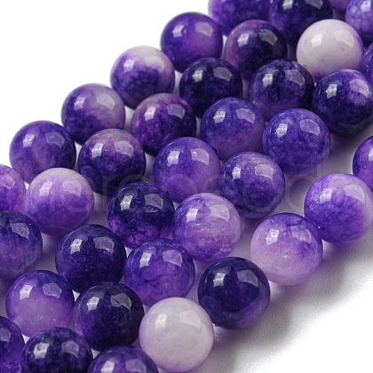 Natural Dyed Yellow Jade Beads Strands G-Q160-A01-01D-1
