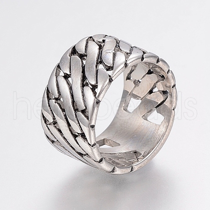 304 Stainless Steel Finger Rings RJEW-G091-13-21mm-1