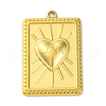 Ion Plating(IP) 304 Stainless Steel Pendants STAS-K293-09G-1