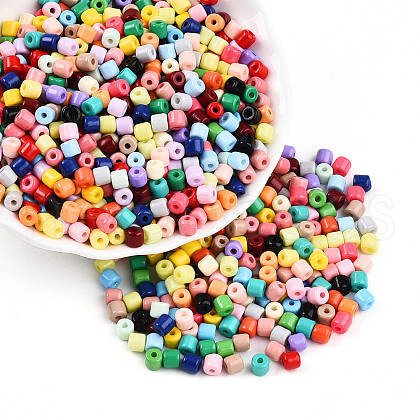 Opaque Colours Glass Seed Beads SEED-N007-17A-1