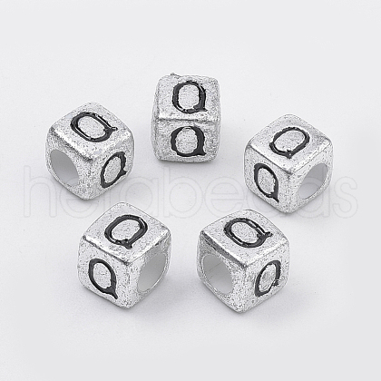 Plated Acrylic Beads PB43C9308-Q-1