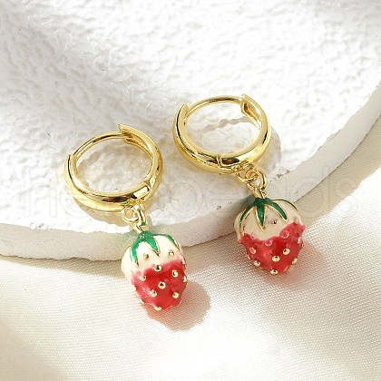 Brass Hoop Earrings EJEW-S251-04E-G-1