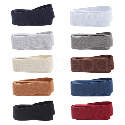   10 Rolls 10 Colors Polyester Elastic Cord OCOR-PH0004-63C-1