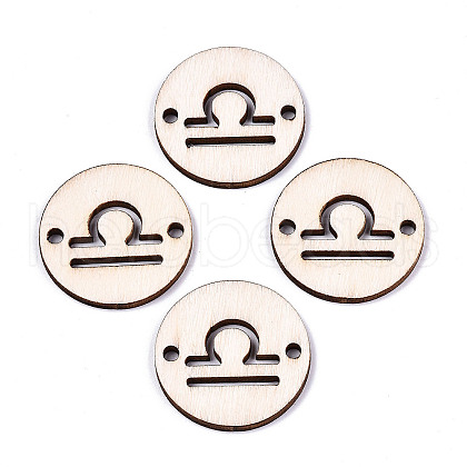 Unfinished Natural Poplar Wood Links Connectors WOOD-S045-139B-06-1