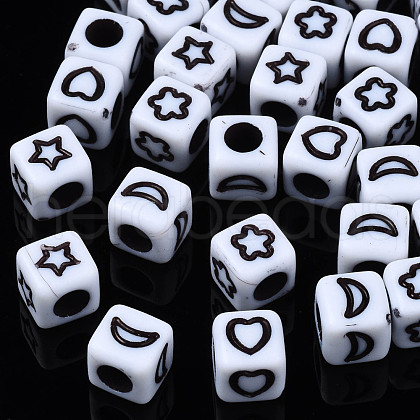 Opaque Acrylic Beads SACR-S273-40-1
