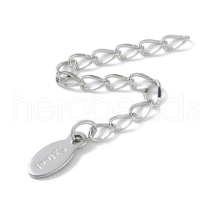 Non-Tarnish 304 Stainless Steel Chain Extender STAS-I304-24P-1