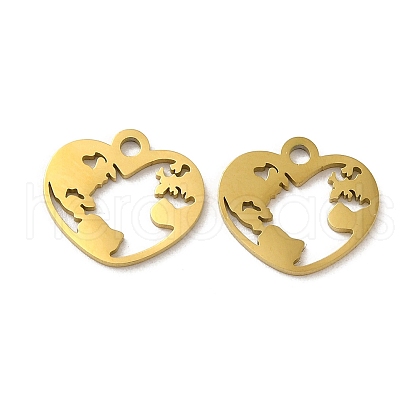 Ion Plating(IP) 304 Stainless Steel Charms STAS-J042-35G-1