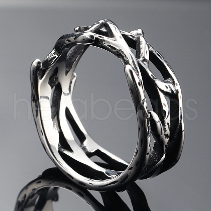304 Stainless Steel Finger Rings FS-WG2B888-03-1