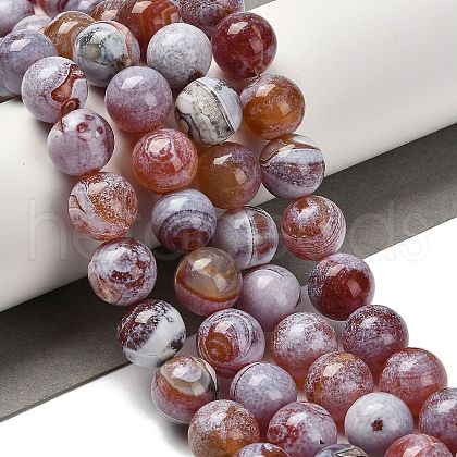 Dyed Natural Carnelian Beads Strands G-G175-A12-01-1