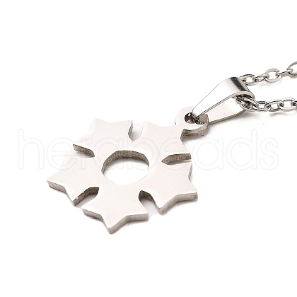 Non-Tarnish Stainless Steel Pendants Necklaces NJEW-K267-01B-P-1