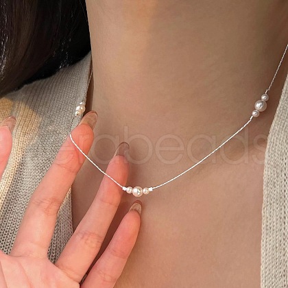 Shell Pearls Beaded Necklaces FS-WG034F1-01-1