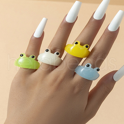 Resin Finger Rings for Women FS-WGBD8BE-04-1