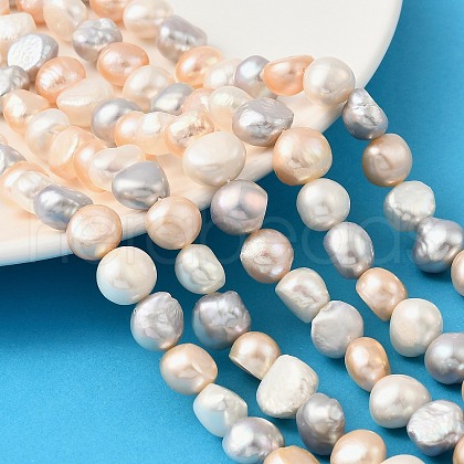 Natural Cultured Freshwater Pearl Beads Strands PEAR-P064-19I-07B-1