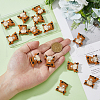 DICOSMETIC 16Pcs Yak Food Grade Eco-Friendly Silicone Beads SIL-DC0001-72-3