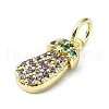 Brass Micro Pave Cubic Zirconia Pendants KK-H475-17G-04-2