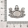 304 Stainless Steel Pendant Cabochon Settings STAS-H477-03A-P-3