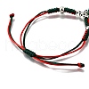 Handmade Lampwork with 304 Stainless Steel Star String Bracelets for Women BJEW-TA00658-4