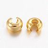 Brass Crimp Beads Covers X-KK-H289-NFG-NF-2