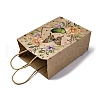 Flower Butterfly Pattern Kraft Paper Bags CARB-F012-03C-2