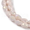 Opaque Solid Color Electroplate Glass Beads Strands EGLA-N013-P10mm-B08-3