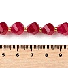 Natural Quartz Dyed Beads Strands G-U023-A02-19-5