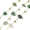 Handmade Natural Green Aventurine Chip Beaded Chains CHC-F020-09G-12-1