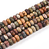 Natural Polychrome Jasper/Picasso Stone/Picasso Jasper Beads Strands G-T140-70A-4