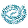 Electroplate Glass Beads Strands EGLA-N002-13-A04-2