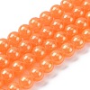 Spray Painted Glass Round Bead Strands DGLA-Q015-10mm-36-1