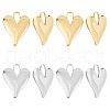 Unicraftale 8Pcs 2 Colors 304 Stainless Steel Pendants STAS-UN0051-44-1